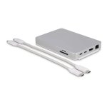 LMP Usb-c Duodock 9-PORT Dock & Nvme Storage - Silver