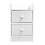 Cebu Bedside Table Side Table White