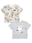 Cute Girls T Shirt Pack 2 Kitties And Florals - Hoolies