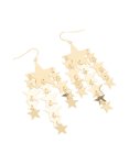 Goldair Gold Star Tassel Drop Earrings