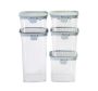 Fine Living Easy Lock Storage Container Set - 5PC Airtight Food Storage Containers