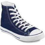 Unisex Retro High Top Canvas Sneaker – Blue