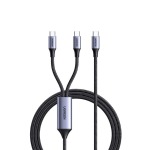 UGreen Dual Type-c To Type-c Braided Cable 100W 1.5 Metre Black