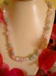 Rose Quartz Fluorite Freshwater Pearl Necklace