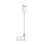 Solar Panel Barrel Plug To USB C Adapter - White