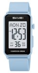 Gosasa Fashion Women's Men's Digital Watch Unisex Big Numbers Dial Rectangular Face Waterproof Silicone Strap LED Watches X Ligh