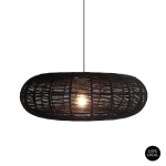 Squash Rope Pendant Light Black