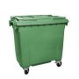 Wheelie Bin - Plastic - 4 Wheel - 770L - Green - Wheelie Bin 770L-GREEN - At A Discount