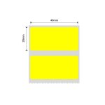 NB231 - - B1 B21 B3S B4 - 40X20MM - 320 Yellow Thermal Labels