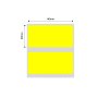 NB231 - - B1 / B21 / B3S / B4 - 40X20MM - 320 Yellow Thermal Labels