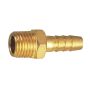 Aircraft - Hose Tail Connector Brass 1/4M X 6MM - 10 Pack