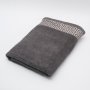Jacquard Crest Collection Bath Towel - Steel Grey