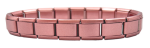9MM Matte Metallic Pink Italian Charm Starter Bracelet Discontinued