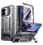 Google Pixel 9 Pro Fold Premium Full Body Rugged Spartan Series Case Gunmetal