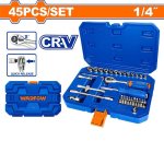 45 Piece 1 4" Drive Socket Set WST4D45