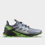 Salomon Mens Supercross 4 Trail Running Grey/green _ 180274 _ Grey - 11 / Grey
