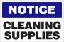 Cleaning Supplies Sign 440X440 On Abs