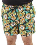 Mens Skull Swim Shorts - 10XL Multi
