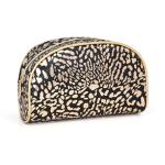 Black Leopard Print Cosmetic Bag