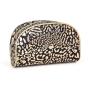 Black Leopard Print Cosmetic Bag