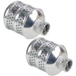 Hourleey 2 Pack Bubbler Sprinkler Heads Aluminum Diffuser Flood Nozzle For Delicate Watering Gentle Garden Metal Watering Soaker