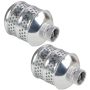 Hourleey 2 Pack Bubbler Sprinkler Heads Aluminum Diffuser Flood Nozzle For Delicate Watering Gentle Garden Metal Watering Soaker Sprinkler For Plant