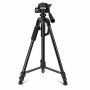 Adjustable Camera Tripod Stand With 3-WAY Pan Head & Universal Phone Holder