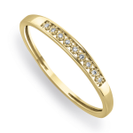 9CT Gold & 0.02CT Diamond Channel Set Eternity Ring