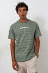 Striped Oversized T-Shirt - XL Fatigue