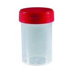 Llg Multipurpose Container 60 Ml Pp With Red Pe Screw Cap Frosted Label Individually Wrapped Sterile Pack Of 500