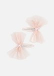 Tulle Bow Hair Snappers 2 Piece
