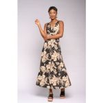 Print Slinky Paste Dress