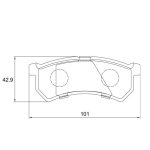Kbc Brake Pads Front For Renault Kwid
