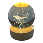 3D Crystal LED Light Globe 6CM - Whale