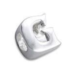 A3 - 925 Sterling Silver Letters Or Initials European Charm Beads From A-z - G - Available On 7-14 Day Back Order