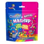 Manhattan + Rascals Mashup Sour Worms Fruits Flavours 200GR