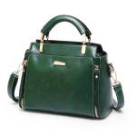 Ladies Pu Leather Classic Tote Bag - Green