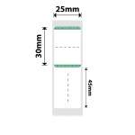 NB208 - - B1 B21 B3S B4 - 25X75MM - 100 Green Border Ring Jewellery Labels