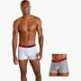 Under Armour Mens Ua Tech 3" Boxerjock? 2 Pack 011 Grey White - 10XL