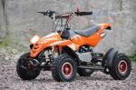 50CC 2T Econo Air Cooled 3HP MINI Quad With Rubber Wheels - Orange 4-10 Years