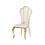 Chair Fan White & Gold