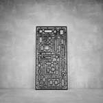 Laser Cut Screen - Design 040 - 2000 X 1000 X 20 Matt Black Outdoor