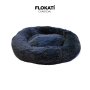 Charcoal Long-fur Fluffy Flokati Large 90CM Iremia Dog Bed