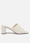 Cotton On Eden Minimal Mule - Ecru Smooth
