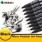Marie's Micro Fineliner Pens Fine Liner Waterproof Ink Gel Penfor Drawing Art Supplies For Sketching Journaling Illustrating Pai