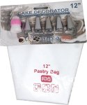 6PC Cotton Piping Bag Set 12" 4 Nozzles Coupler Cotton Bag Silicone Baking Tools Kitchen Tool Set
