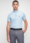 Polo Luther Textured Short Sleeve Shirt - Blue