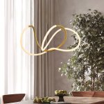 Aeris Gold And Flex LED Chandelier