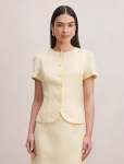 Cartia Button Down Top - 18 Butter Yellow Set