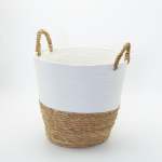 Two-tone Woven Basket - Medium 28 X 30CM